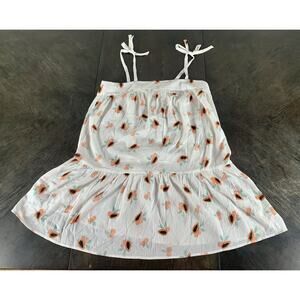 New Loft Beach Papaya Tie Strap Bathing Suit Cover Up Size Medium New With Tags